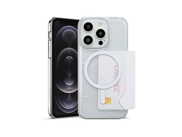 [아이폰16프로 카드케이스 맥세이프] 인기 폭발 오킴즈 아이폰 맥세이프 카드 케이스 투명 두배 자력 하드